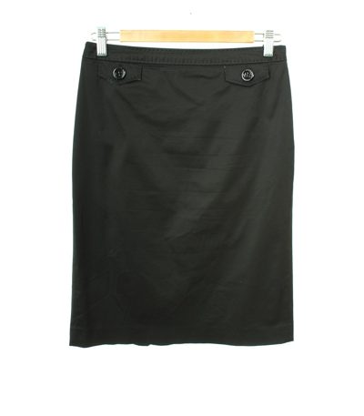 RENA LANGE Damen Rock Gr. DE 36 Schwarz Baumwolle