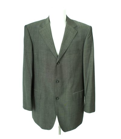 HIRMER Herren Sakko Gr. 102 Beigegrau Wolle