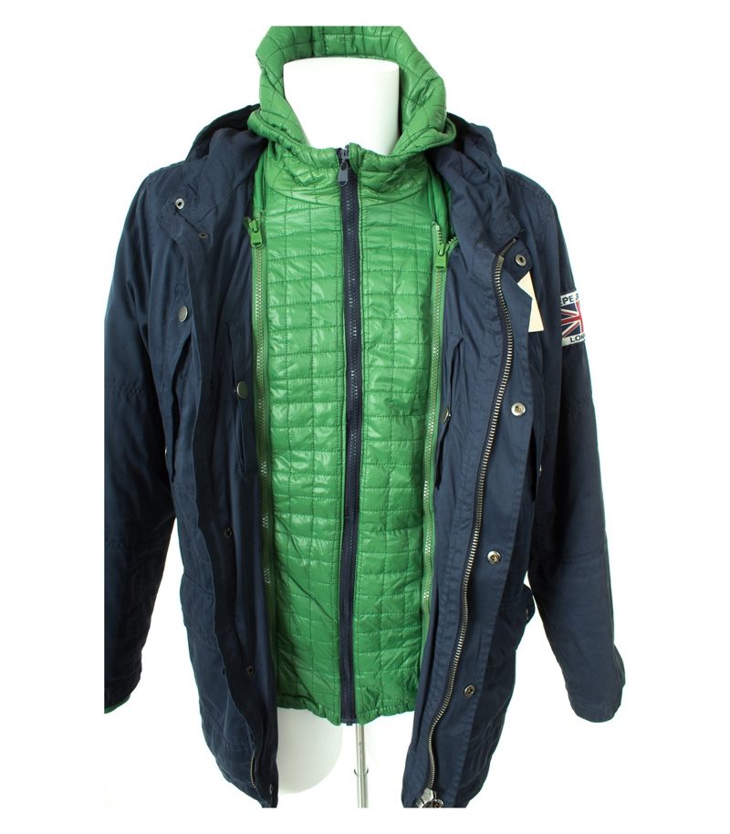Pepe Jeans London Herren Jacke Kapuzenjacke Abnehmbare Innenfutter Gr. M – Foto 5
