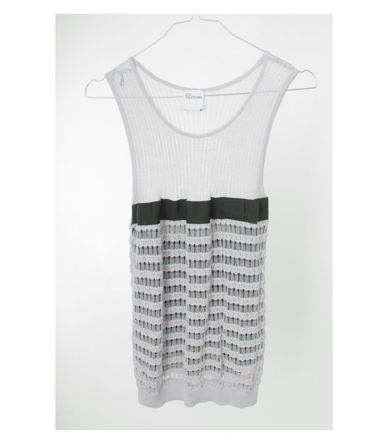RED VALENTINO Damen Top Shirt Gr. DE 34 Violett/Schwarz – Foto 1