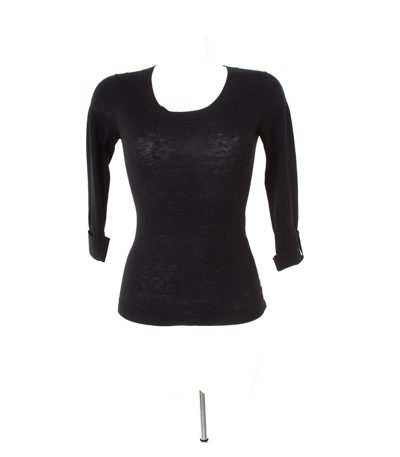GC fontana Damen Pullover Gr. DE 34 Schwarz Wolle Kaschmir