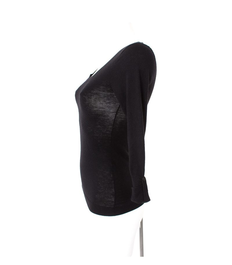 GC fontana Damen Pullover Gr. DE 34 Schwarz Wolle Kaschmir – Foto 2