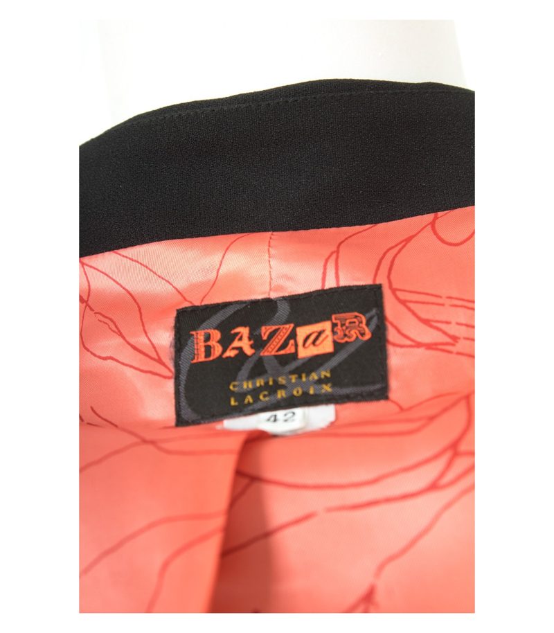 BAZaR CHRISTIAN LACROIX Damen Blazer Gr. FR 42/DE 40 Schwarz – Foto 7