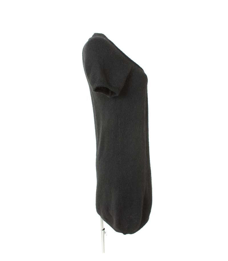 STILE BENETTON Damen Kleid Strickkleid Gr. S Schwarz Mohair – Foto 2