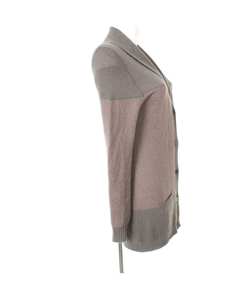 ALLUDE Damen Strickjacke Pullover Gr. S Rosa/Grau – Foto 2