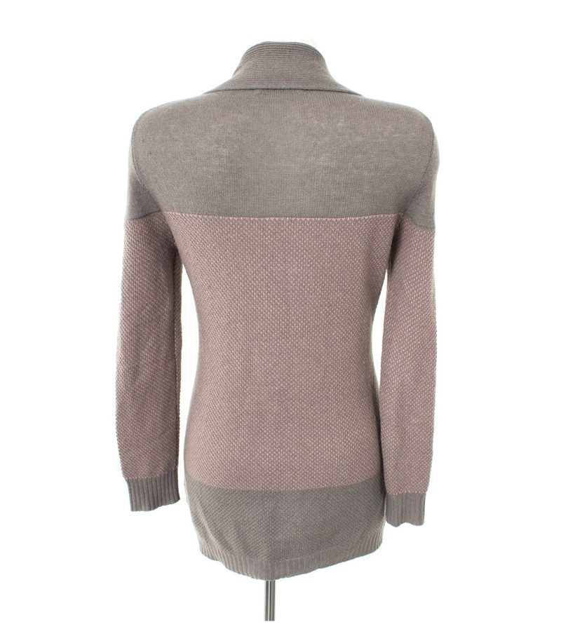 ALLUDE Damen Strickjacke Pullover Gr. S Rosa/Grau – Foto 3