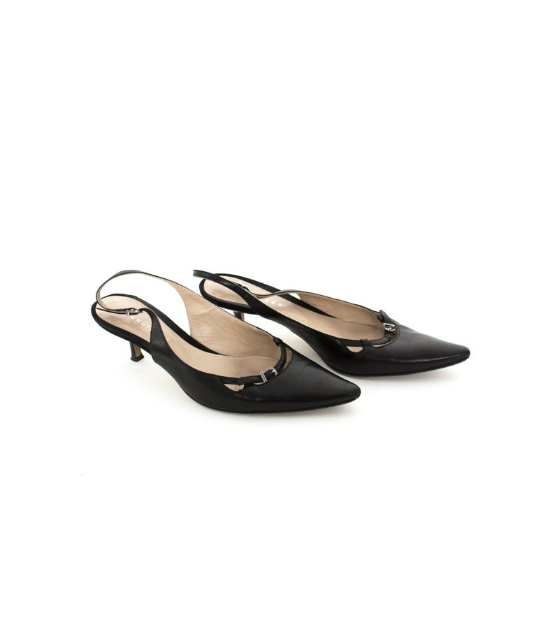 UNÜTZER Damen Pumps High Heels Gr. EU 38,5 Schwarz Leder – Foto 2