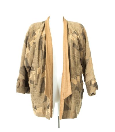 elemente clemente Damen Jacke Vintage Gr. 0/DE 36 Leinen Baumwolle