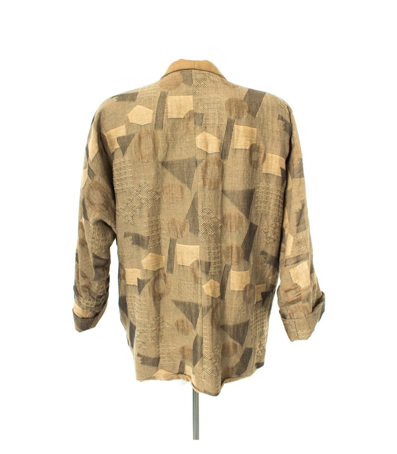 elemente clemente Damen Jacke Vintage Gr. 0/DE 36 Leinen Baumwolle – Foto 3