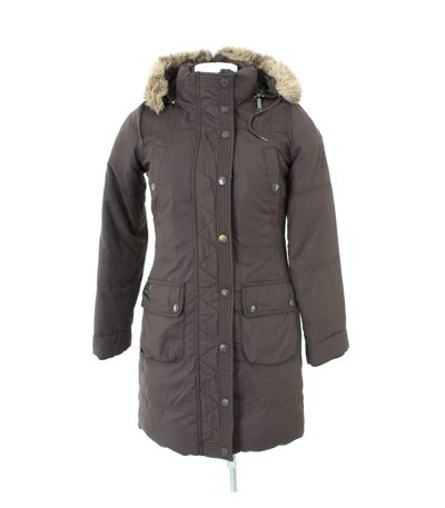 Pepe Jeans LONDON Damen Daunenmantel Mantel Gr. S Braun Daunen