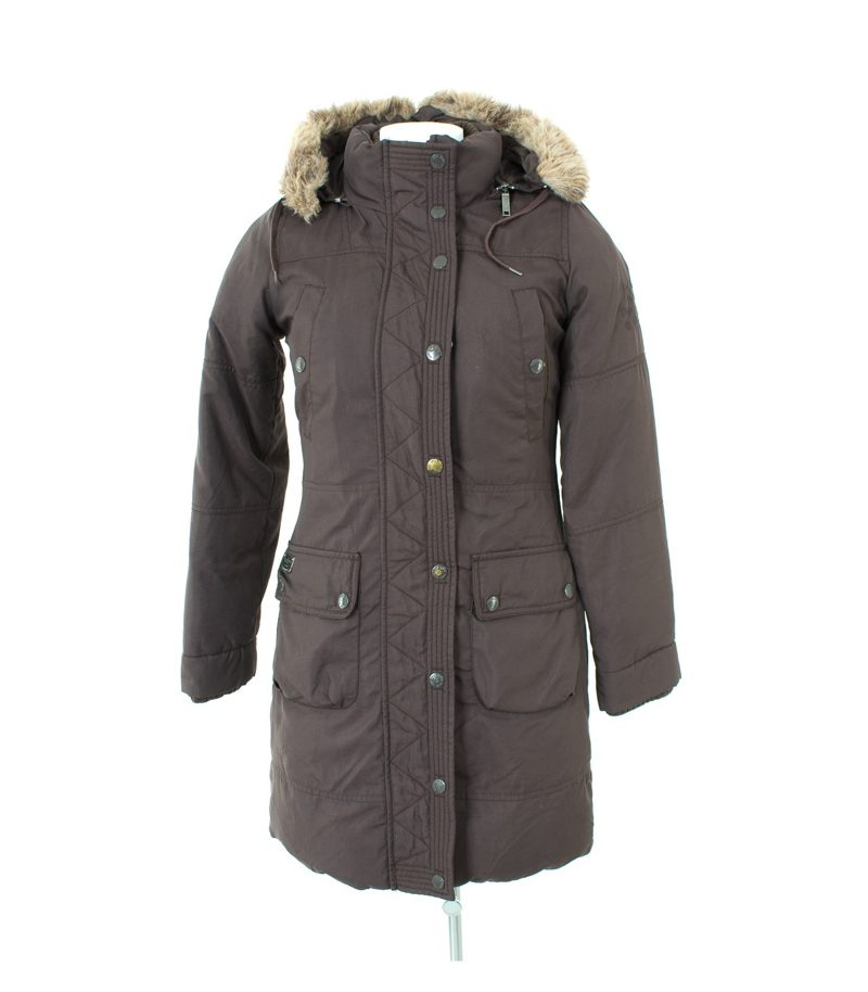 Pepe Jeans LONDON Damen Daunenmantel Mantel Gr. S Braun Daunen – Foto 1