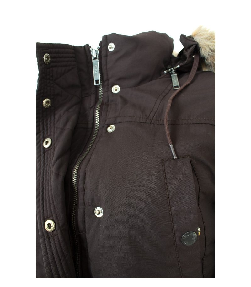 Pepe Jeans LONDON Damen Daunenmantel Mantel Gr. S Braun Daunen – Foto 6