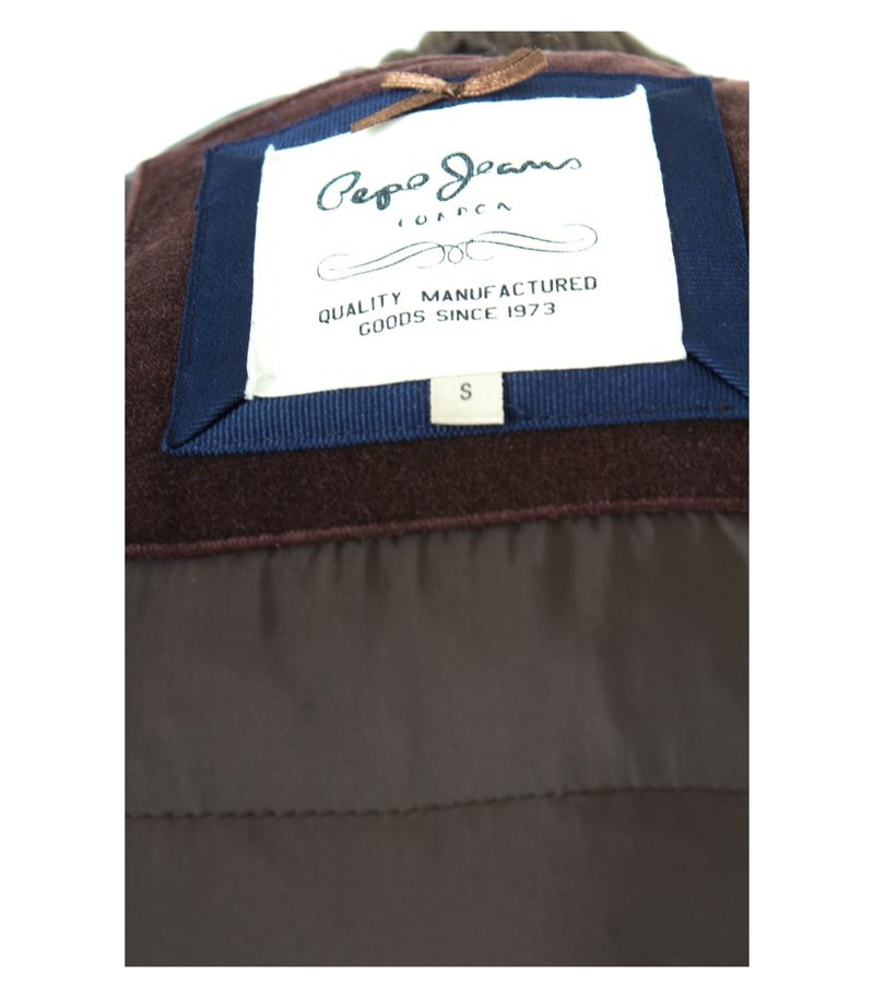Pepe Jeans LONDON Damen Daunenmantel Mantel Gr. S Braun Daunen – Foto 8