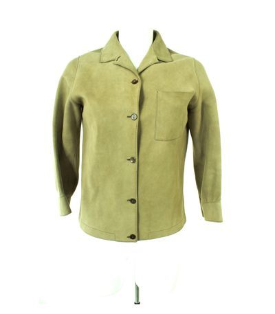 Moliner S.A Damen Lederjacke Gr. DE 38 in olivgrau