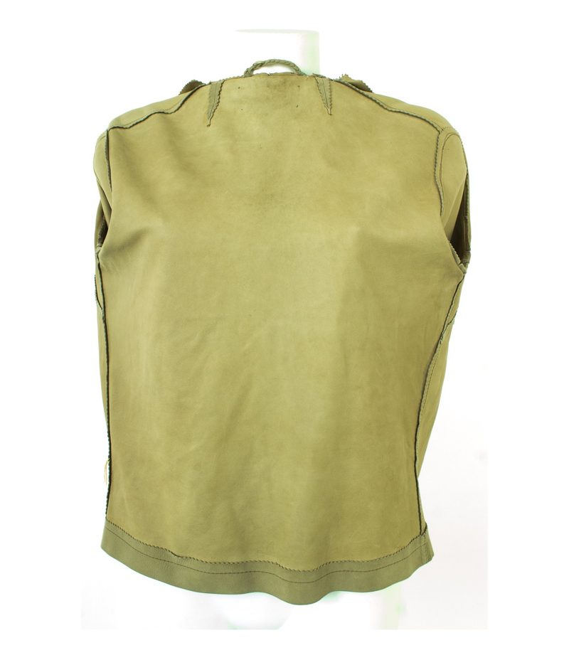 Moliner S.A Damen Lederjacke Gr. DE 38 in olivgrau – Foto 5