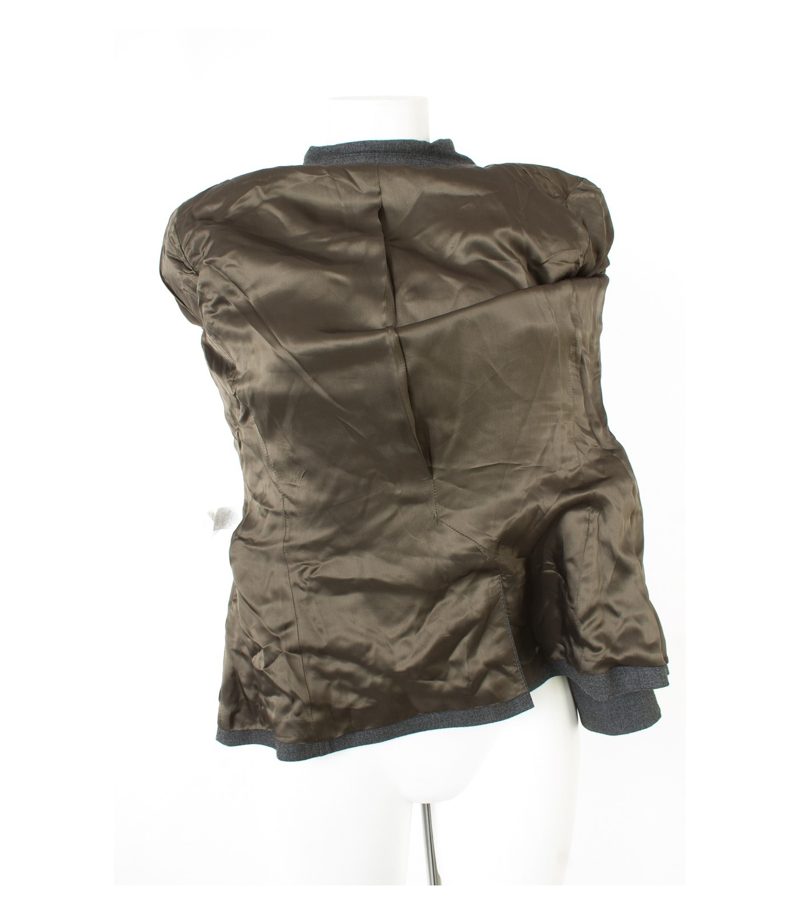 STEFANEL Damen Blazer Gr. DE 36 Grau Viskose – Foto 5