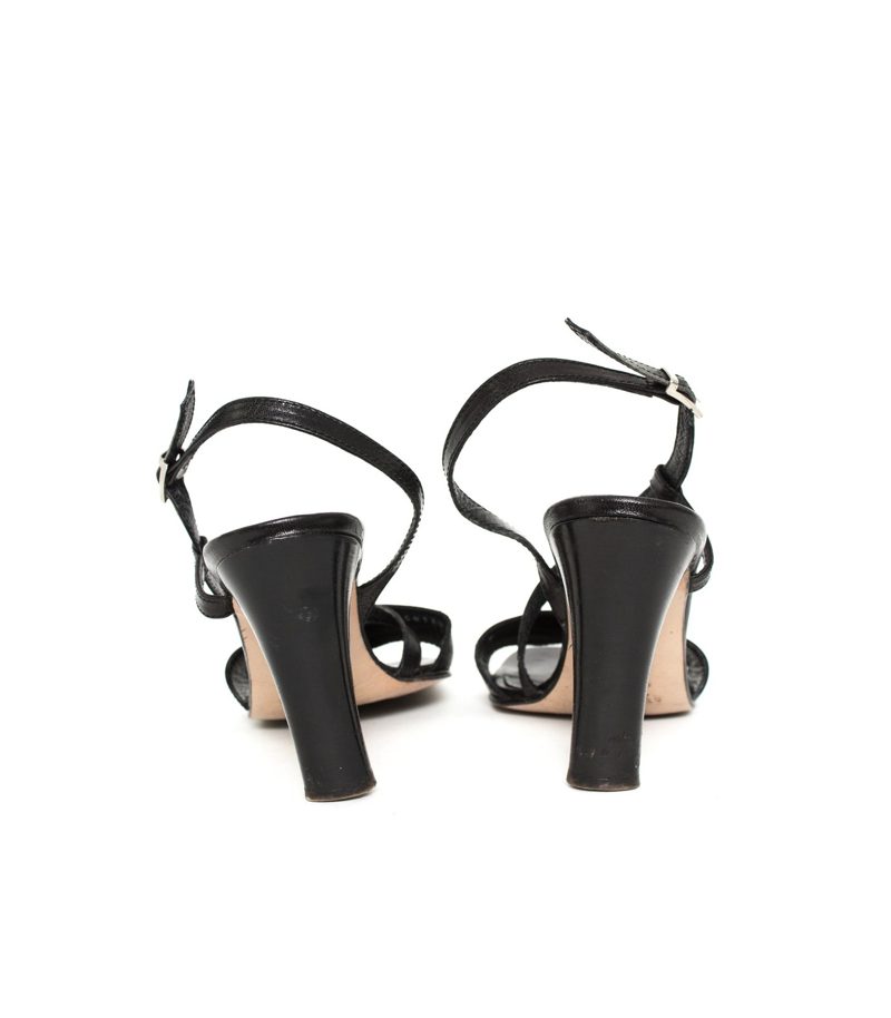 STRENESSE GROUP Sandaletten Gr. EU 39 Damen Schuhe High Heels Pumps Schwarz Leder – Foto 3