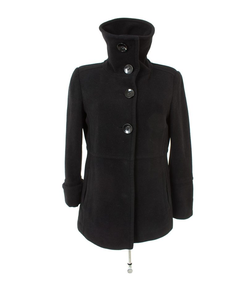 Marie Lund COPENHAGEN Damen Jacke Outdoor Gr. DE 38 Schwarz Wolle – Foto 4