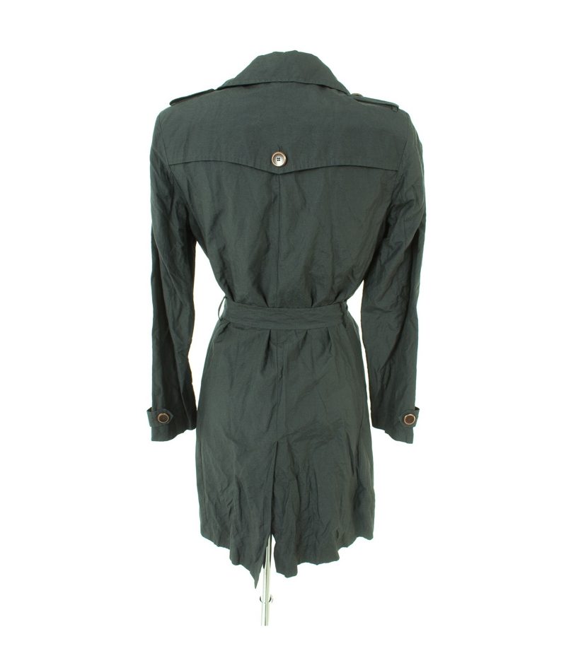 UN1 DEUX2 TROIS3 Damen Mantel Trenchcoat Gr. DE 38 Schwarz Baumwolle – Foto 3