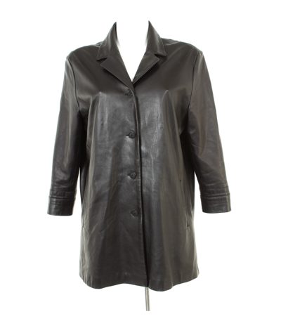 ROSENBERG & LENHART Damen Mantel Kurzmantel Gr. DE 42 Leder