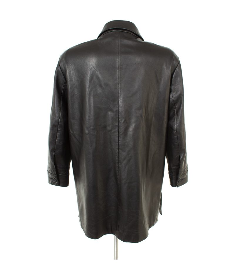 ROSENBERG & LENHART Damen Mantel Kurzmantel Gr. DE 42 Leder – Foto 3