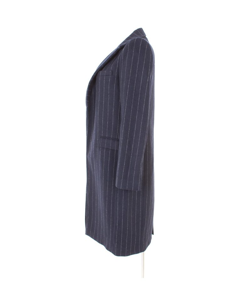 ZARA Damen WOMAN Mantel Gr. M Blau/Grau Wolle – Foto 2