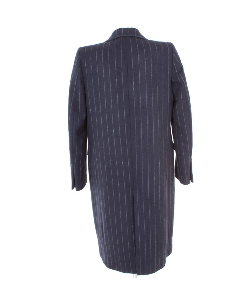 ZARA Damen WOMAN Mantel Gr. M Blau/Grau Wolle – Foto 3