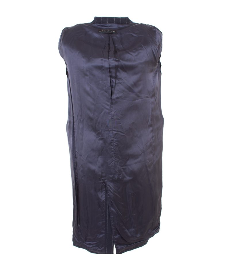 ZARA Damen WOMAN Mantel Gr. M Blau/Grau Wolle – Foto 4