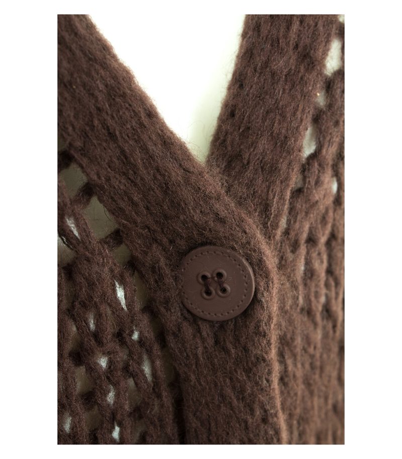TWIN-SET SIMONA BARBIERI Damen Strickmantel Mantel Gr. DE 38 Braun Strick – Foto 4