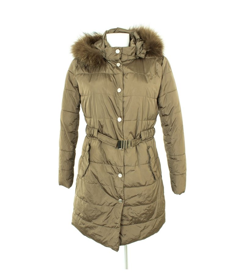 TRUSSARDI Damen Mantel Steppmantel Gr. DE 42 Braun – Foto 1
