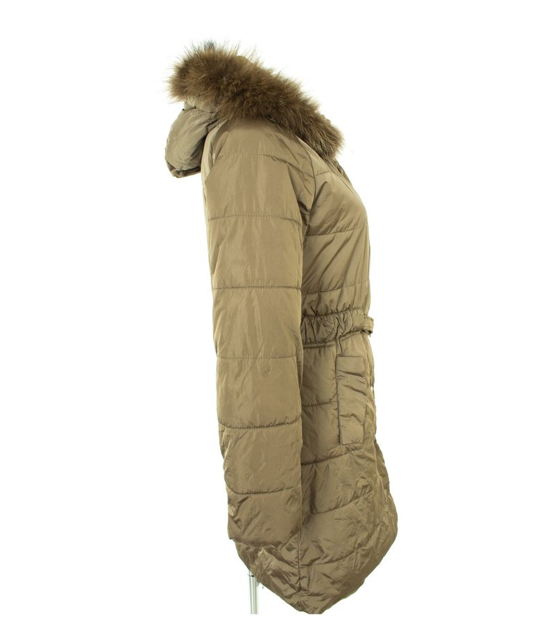 TRUSSARDI Damen Mantel Steppmantel Gr. DE 42 Braun – Foto 2