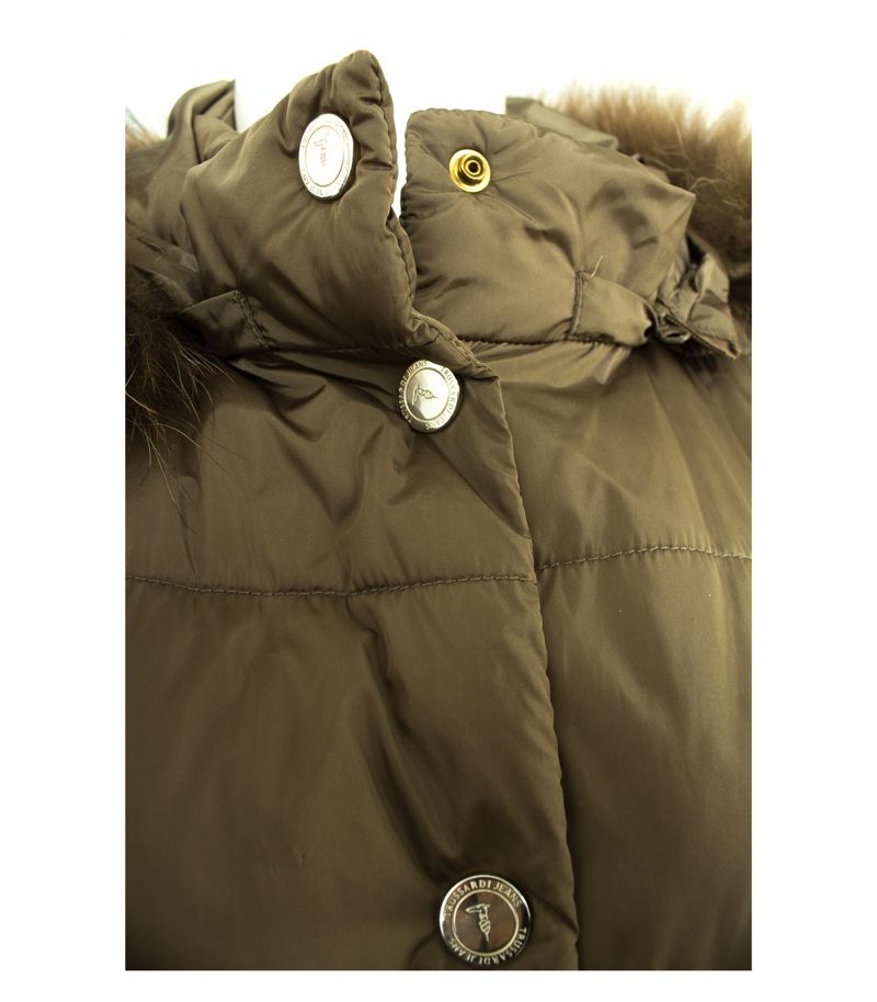 TRUSSARDI Damen Mantel Steppmantel Gr. DE 42 Braun – Foto 4