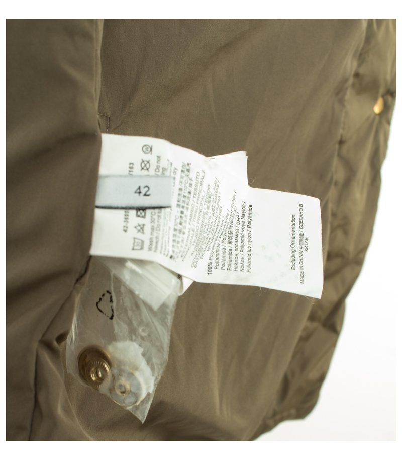 TRUSSARDI Damen Mantel Steppmantel Gr. DE 42 Braun – Foto 7