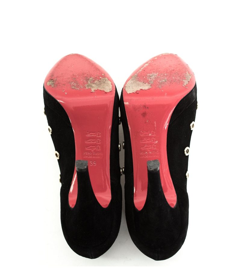 KONSTANTIN STARKE Damen Pumps High Heels Gr. EU 39 Schwarz Leder – Foto 5