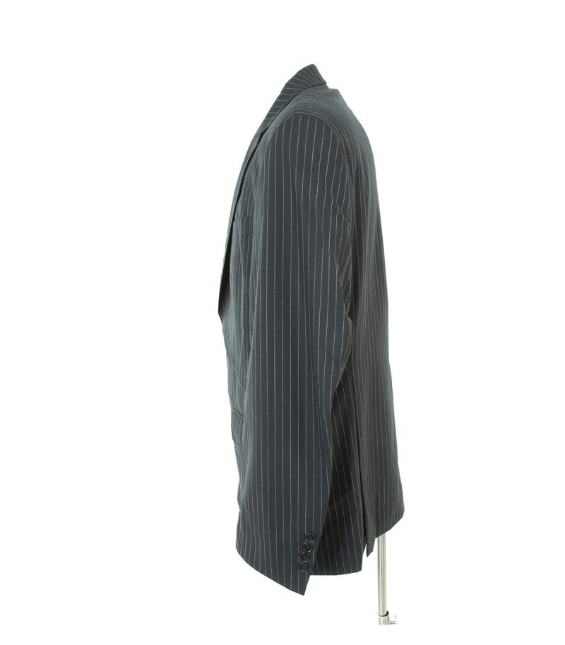 CARL GROSS Herren Sakko Gr. 52 Blau/Beige Wolle – Foto 2