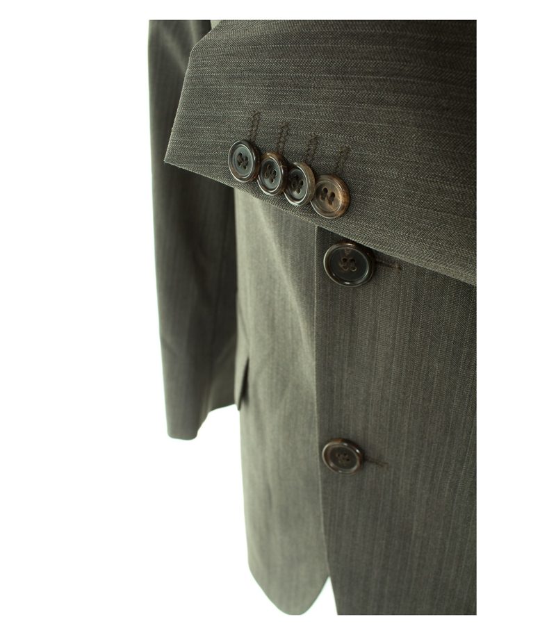 HUGO BOSS Herren Sakko Gr. 46 Braun Wolle – Foto 4