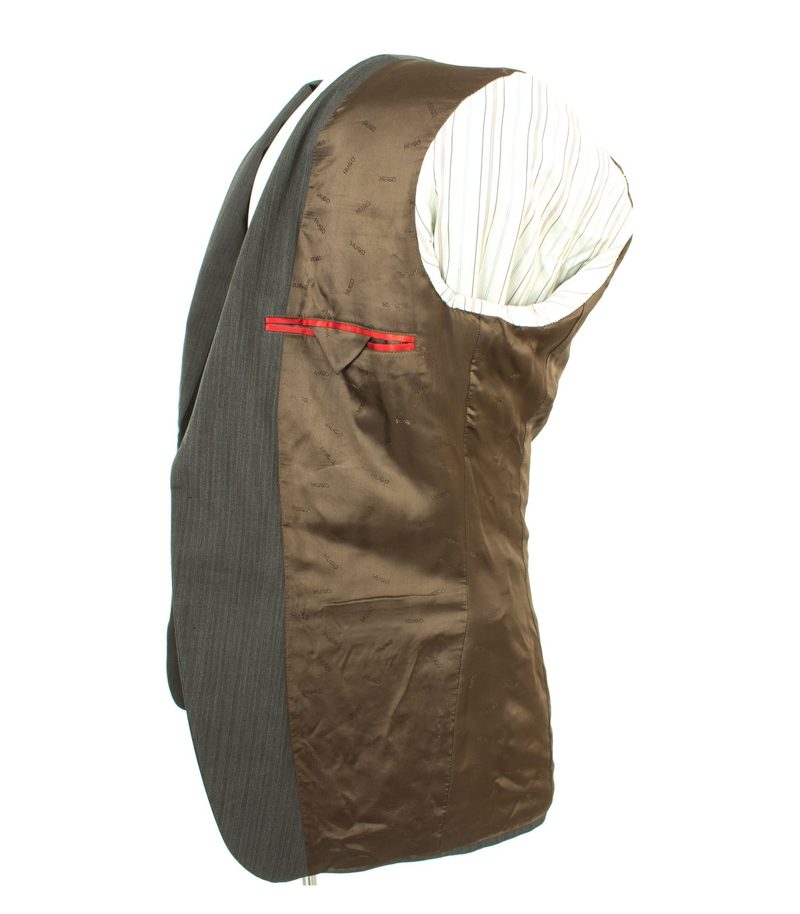 HUGO BOSS Herren Sakko Gr. 46 Braun Wolle – Foto 6