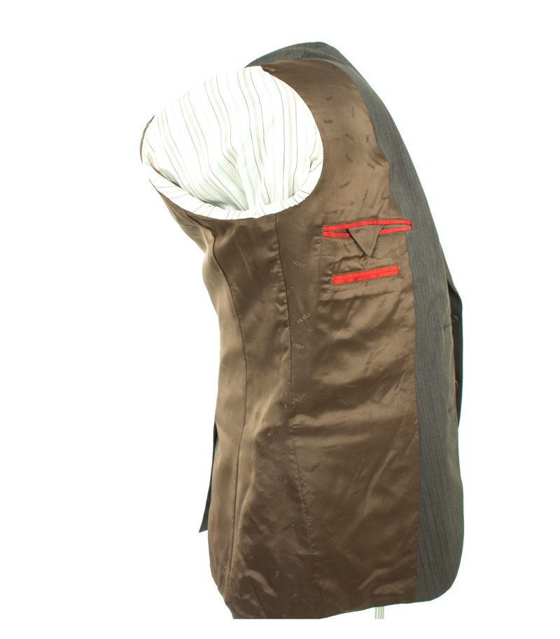 HUGO BOSS Herren Sakko Gr. 46 Braun Wolle – Foto 7