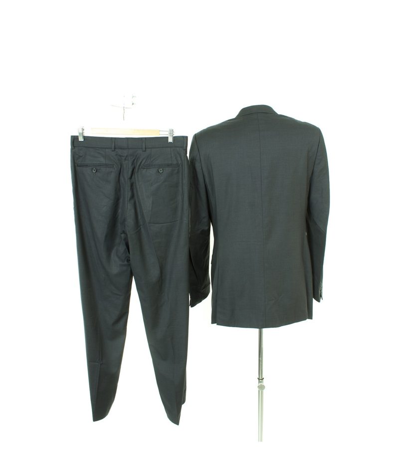 Tom Rusborg OF COPENHAGEN Herren Anzug Sakko Hose Gr. 94 Grau Wolle – Foto 2