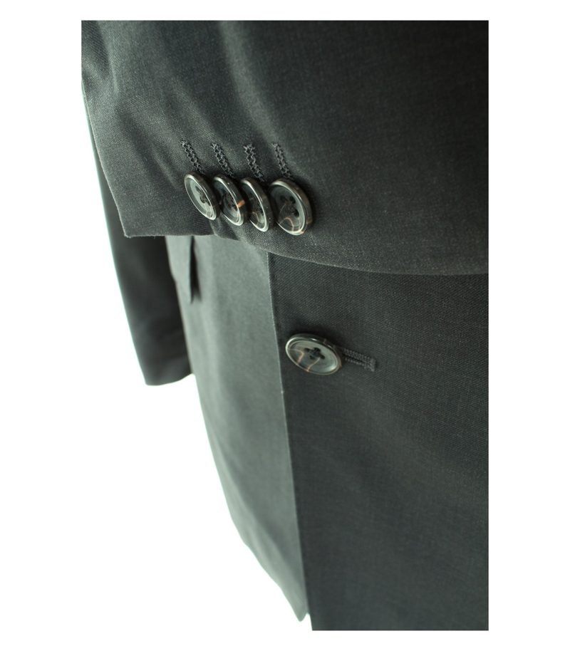 Tom Rusborg OF COPENHAGEN Herren Anzug Sakko Hose Gr. 94 Grau Wolle – Foto 3