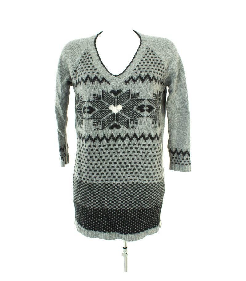 TWIN-SET SIMONA BARBIERI Damen Pullover Gr. S Grau Wolle Viskose Kaschmir – Foto 1