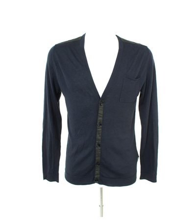 strellson Herren Strickjacke Cardigan Casual Gr. S Blau Strick Wolle