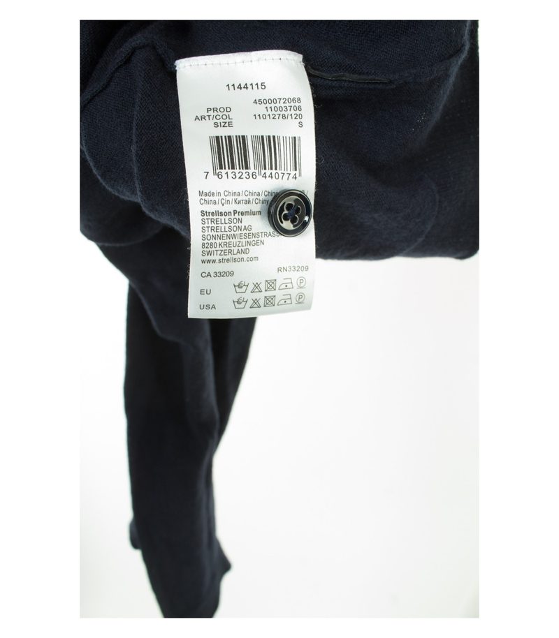 strellson Herren Strickjacke Cardigan Casual Gr. S Blau Strick Wolle – Foto 5