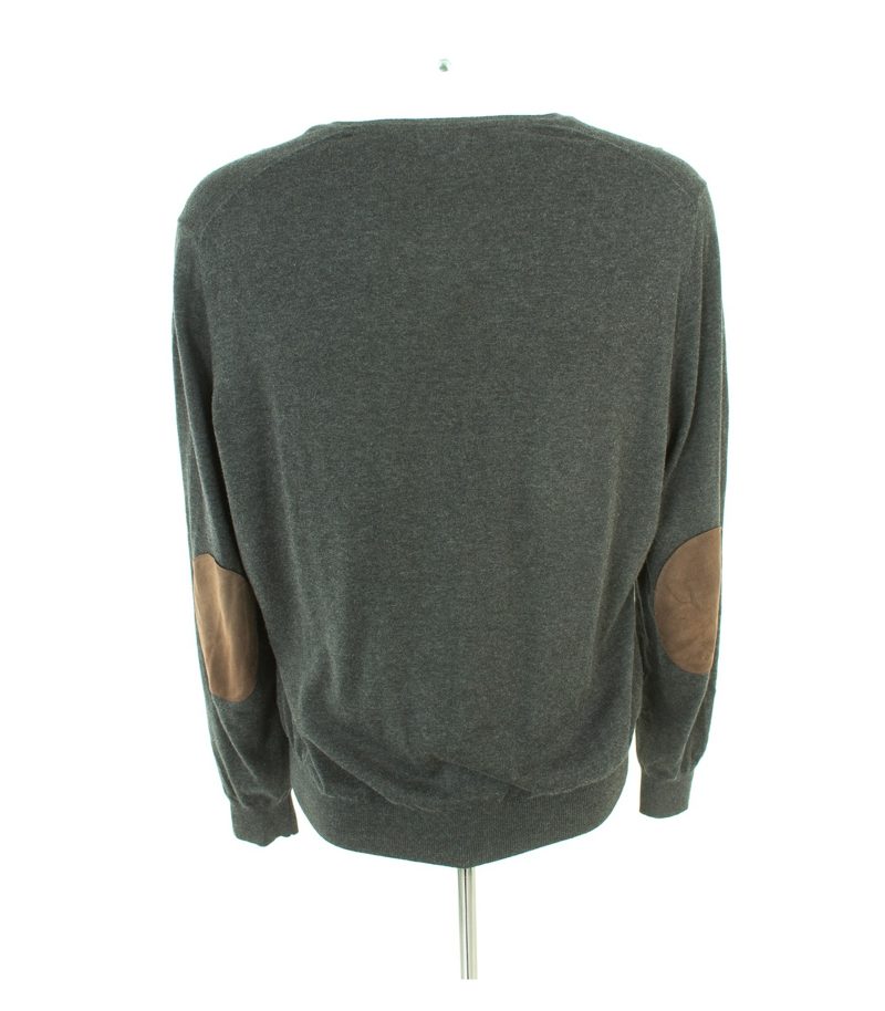 Massimo Dutti Herren Pullover Gr. L/40 Grau Baumwolle Kaschmir – Foto 3