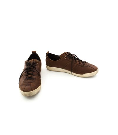 FRED PERRY Herren Sneaker Turnschuhe Halbschuhe Gr. EU 41 UK7 Braun Leder