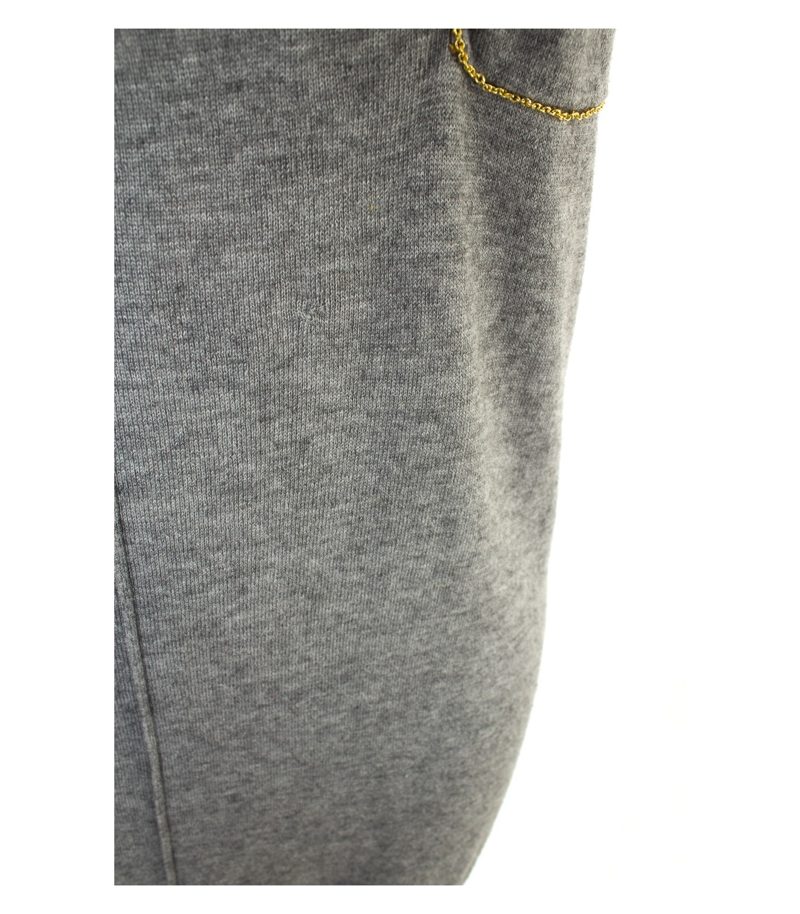LAUNDRY INDUSTRY Damen Kleid Strickkleid Gr. 2/DE 38 Grau Wolle – Foto 2