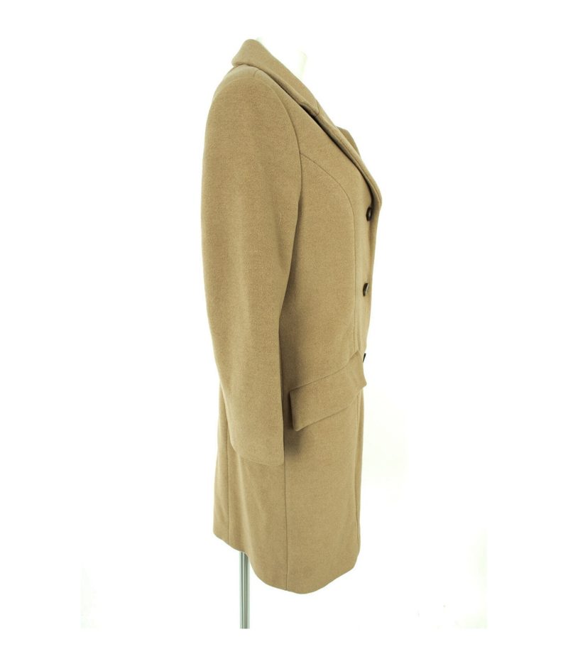 Damen Mantel Wollmantel Gr. DE 40 Beige – Foto 2