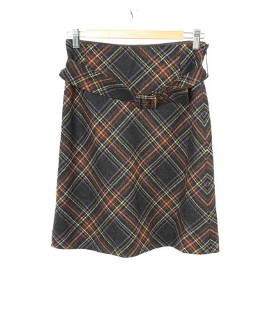 ST.EMILE Damen Rock Gr. DE 34 Mehrfarbig Wolle