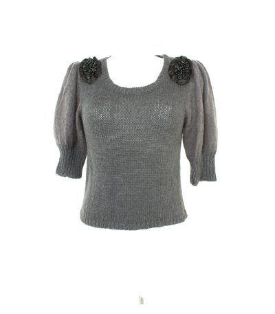 MCB BY MALENE BIRGER Damen Pullover Gr. M Grau Alpaka