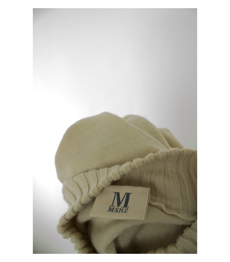 MÄRZ Damen Pullover Kurzarm Gr. DE 40 in Beigegrün Wolle – Foto 4
